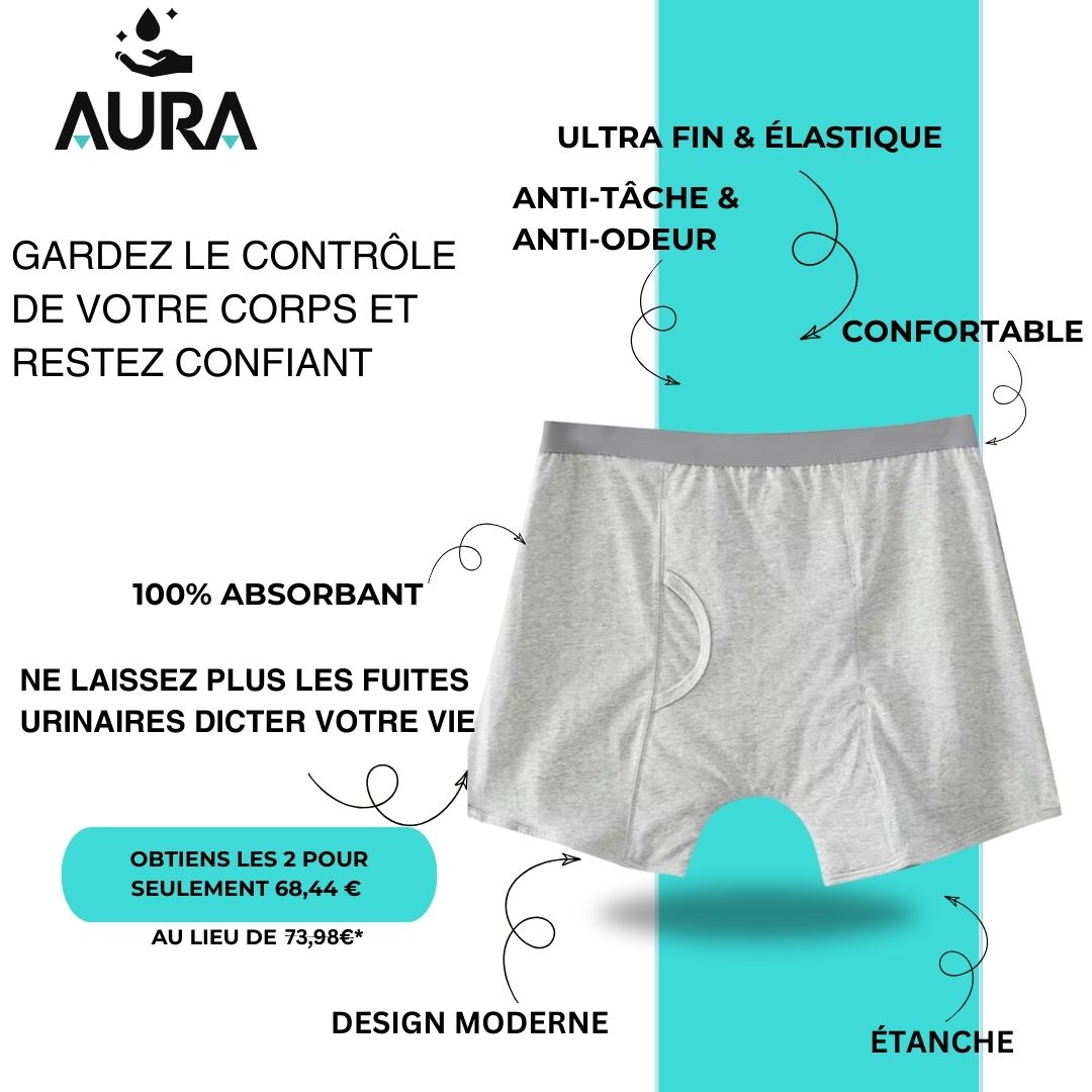 Redonne-toi le Contrôle - AURA Boxer Anti-Fuite