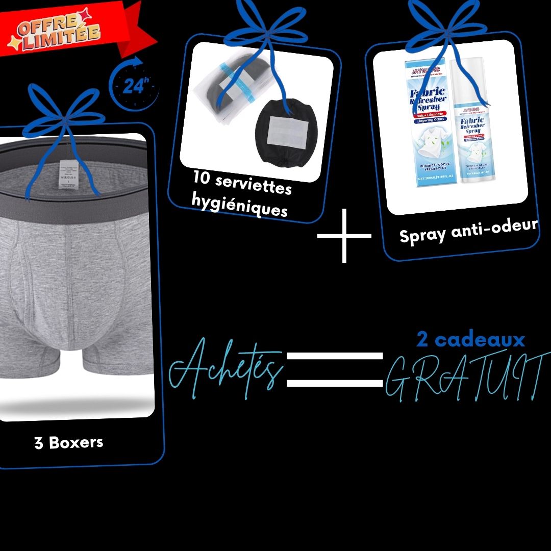 AURA boxer anti-fuite - Redonne-toi le contrôle